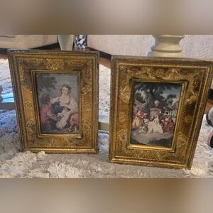 Vintage Francous Boucher Florentia Framed Prints (2)